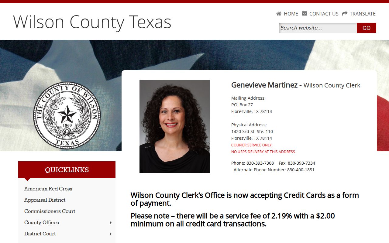 Wilson County criminal case search information from the County Clerk
