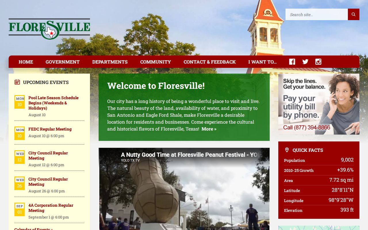 Floresville city government source for local criminal history records